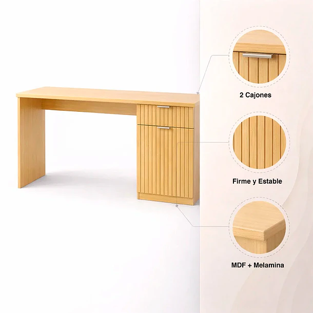Escritorio Harmony 120cm Madera 5