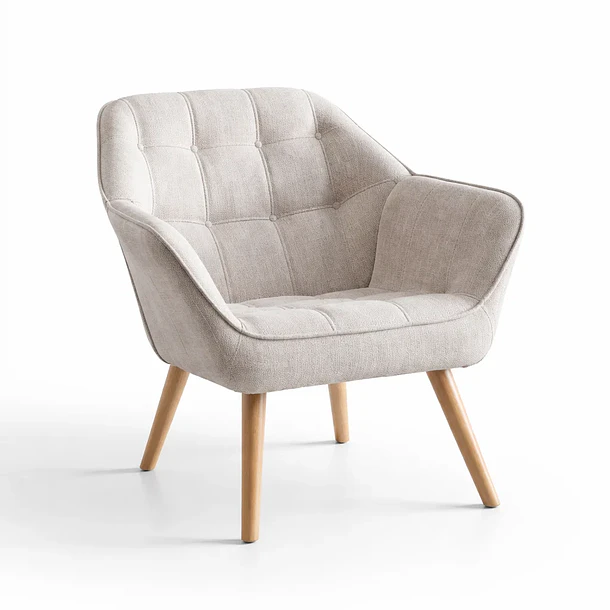 Butaca Decorativa Velvet Chic - Beige 1