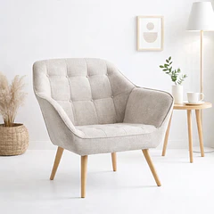 Butaca Decorativa Velvet Chic - Beige