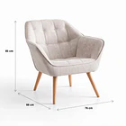 Butaca Decorativa Velvet Chic - Beige 4