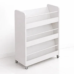 Estanteria con ruedas 3 niveles blanca - blanco