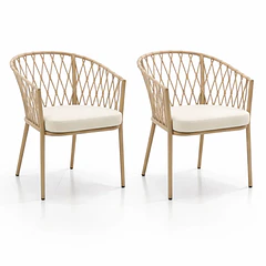 Pack de 2 Sillas de Terraza Trame - Aluminio y Cuerda