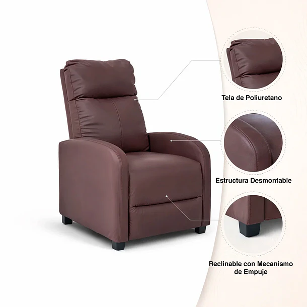 Berger Sillón Eda - Café oscuro 5