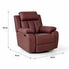 Berger Sillón Solvi - Café oscuro 4