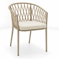 Silla de Terraza Trame - Aluminio y Cuerda