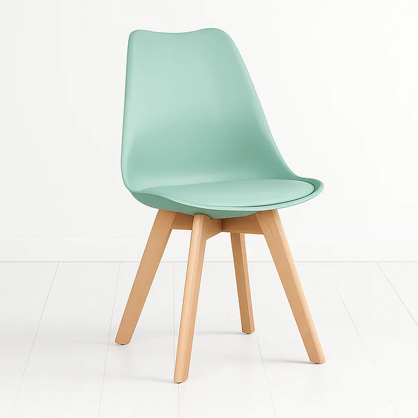 Silla Tulip Acolchada - Menta 1