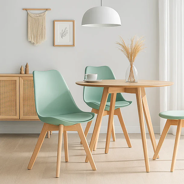 Silla Tulip Acolchada - Menta 3