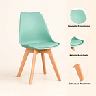 Silla Tulip Acolchada - Menta 5