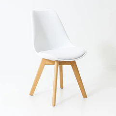 Silla Tulip Acolchada - Blanca