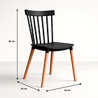 Silla Windsor - Negra 4