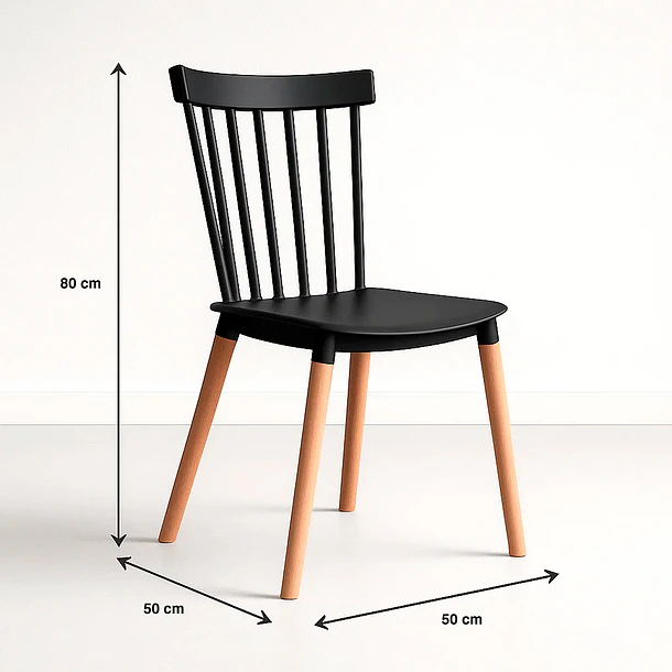 Silla Windsor - Negra 4