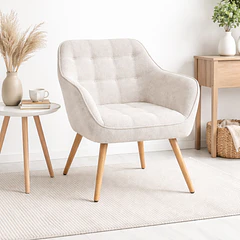 Butaca Decorativa Velvet Chic - Beige