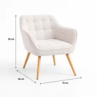 Butaca Decorativa Velvet Chic - Beige 4