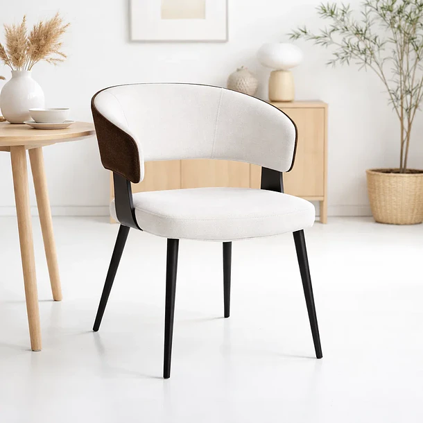 Silla KLOPS Velvet - Blancas 2