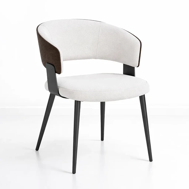 Silla KLOPS Velvet - Blancas 1