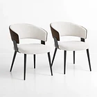 Pack de 2 Sillas KLOPS Velvet - Blanca 1