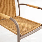 Silla Comedor o Exterior KAMBA Tejido - Color Trigo 6