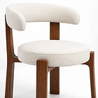 Pack de 2 Sillas Sitiales Hima Respaldo Curvo -  Blanca 6