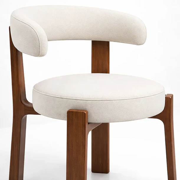 Silla Sitial Hima Respaldo Curvo -  Blanca 6