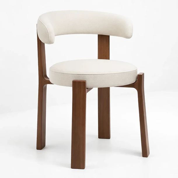 Silla Sitial Hima Respaldo Curvo -  Blanca 1