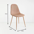 Silla Spoon Velvet - Beige 4