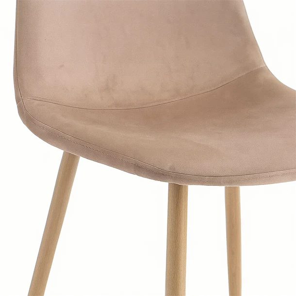 Silla Spoon Velvet - Beige 6