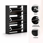 Zapatero Urban Flex - Negro 5