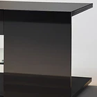 Mueble de TV Moderno Negro con Luces LED y Compartimentos 6