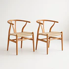 Pack 2 Sillas Wishbone Madera - Natural 1