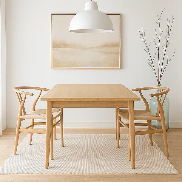 Pack 2 Sillas Wishbone Madera - Natural 3