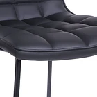 Pack de 2 Taburetes Milano Cuero Sintetico con Patas Metálicas Estilo Industrial 6
