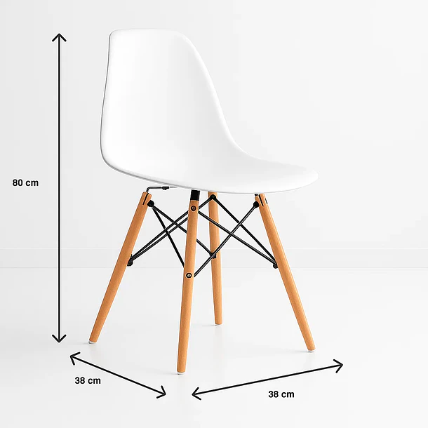 Silla Eames - Blanca 4