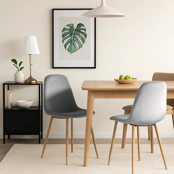 Silla Spoon Velvet - Gris 3