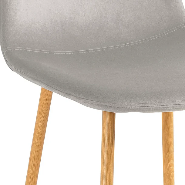Silla Spoon Velvet - Gris 6