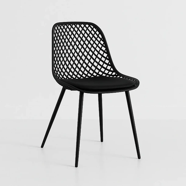 Silla Europa Acolchada - Negra 1