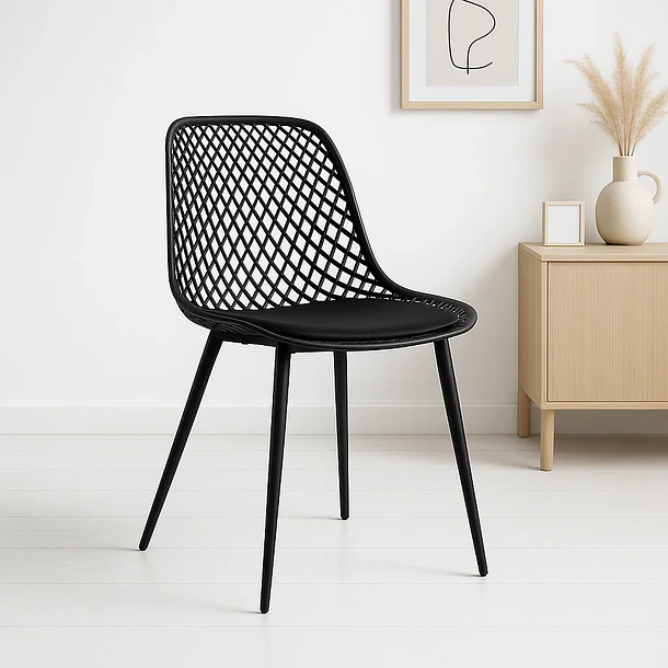 Silla Europa Acolchada - Negra 2
