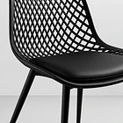Silla Europa Acolchada - Negra 6