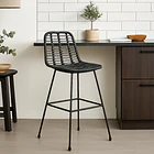 Taburete Alto de Terraza Rattan Grecia Color Negro 3