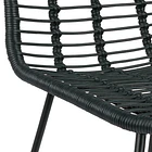 Taburete Alto de Terraza Rattan Grecia Color Negro 6