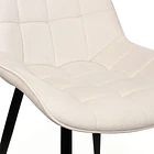 Silla de Comedor Macron Acolchada Terciopelo - Beige 6