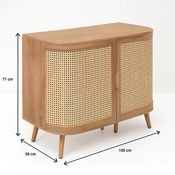 Cómoda Siena Rattan - Natural 4