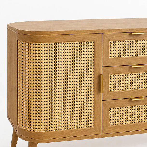 Rack de TV Siena Rattan - Natural 6