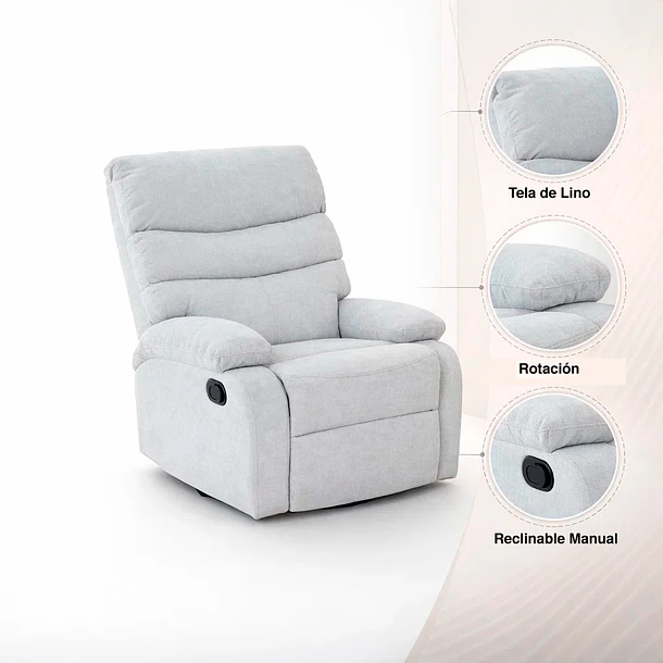 Berger Sillón Bjorny - Gris claro 5