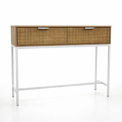 Arrimo SKLOP 100x74 de Patas Blancas Industrial - Cafe