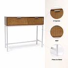 Arrimo SKLOP 100x74 de Patas Blancas Industrial - Cafe 3
