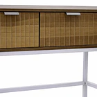 Arrimo SKLOP 100x74 de Patas Blancas Industrial - Cafe 6