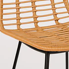 Pack de 4 Taburetes Alto de Terraza Rattan Grecia Color Madera 6