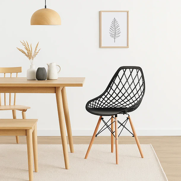 Silla Eames Enrejada Mesh - Negra 3