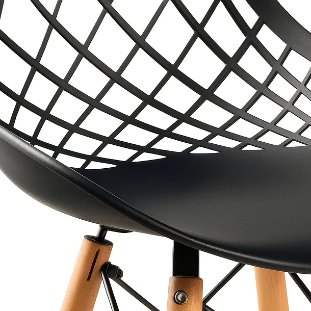 Silla Eames Enrejada Mesh - Negra 6