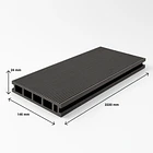 Pack de 5 Deck exterior WPC Color Gris Oscuro 4